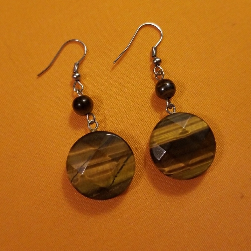 Tigers Eye Earrings